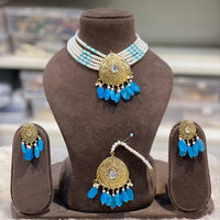 Hira Collection  Pearl Beauty And Beadwork Necklace Set