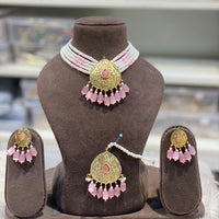 Hira Collection  Pearl Beauty And Beadwork Necklace Set