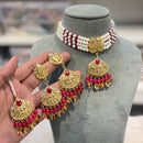 Hira Collection  Pearl Beauty And Beadwork Necklace Set