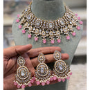 Hira Collections Designer Kundan Stone Pearl And Beads Choker Necklace Set