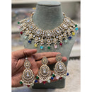 Hira Collections Designer Kundan Stone Pearl And Beads Choker Necklace Set