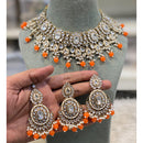 Hira Collections Designer Kundan Stone Pearl And Beads Choker Necklace Set