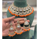 Hira Collections Designer Kundan Stone Pearl And Beads Choker Necklace Set