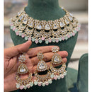 Hira Collections Designer Kundan Stone Pearl And Beads Choker Necklace Set