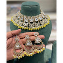Hira Collections Designer Kundan Stone Pearl And Beads Choker Necklace Set