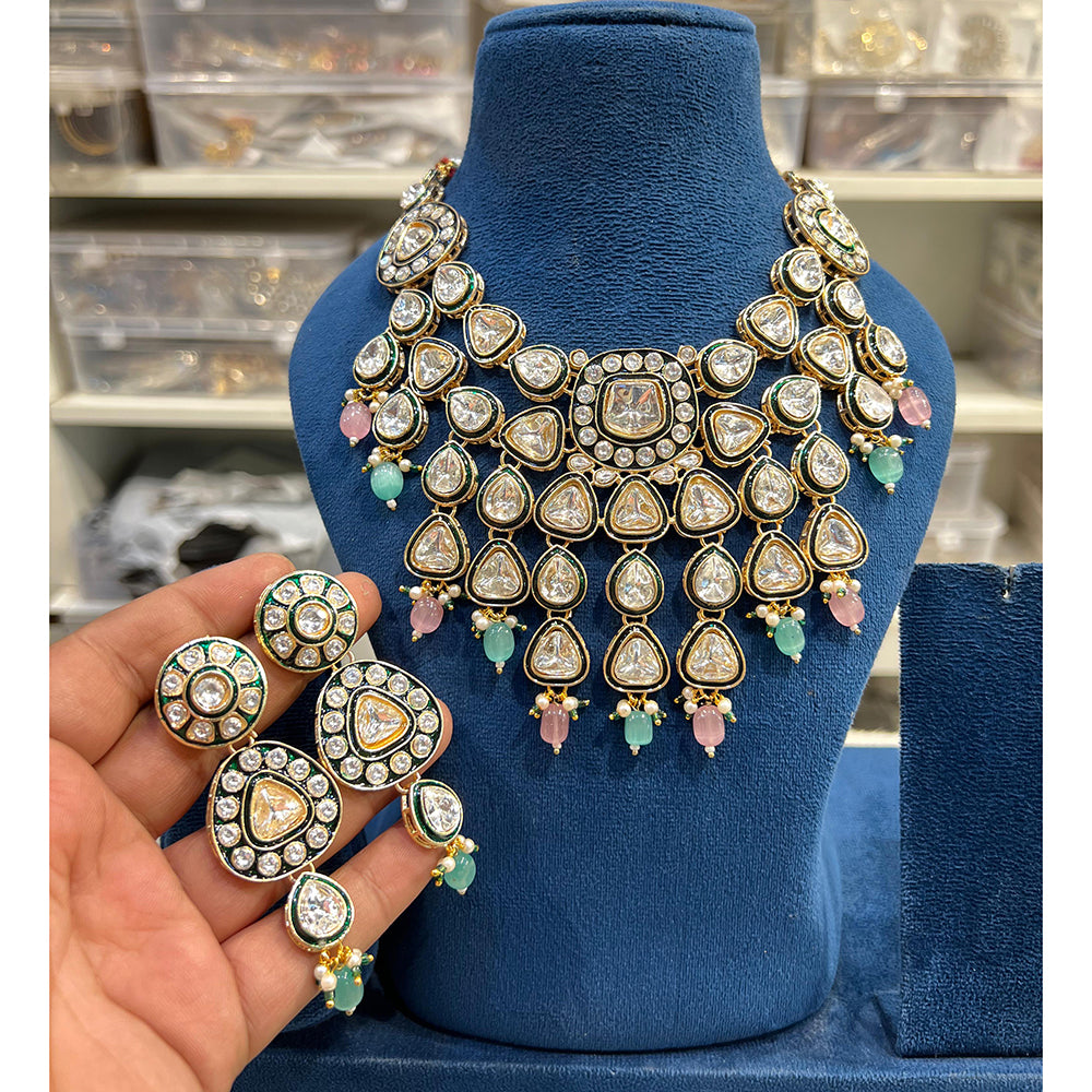 Hira Collection Crystal Stone Necklace Set