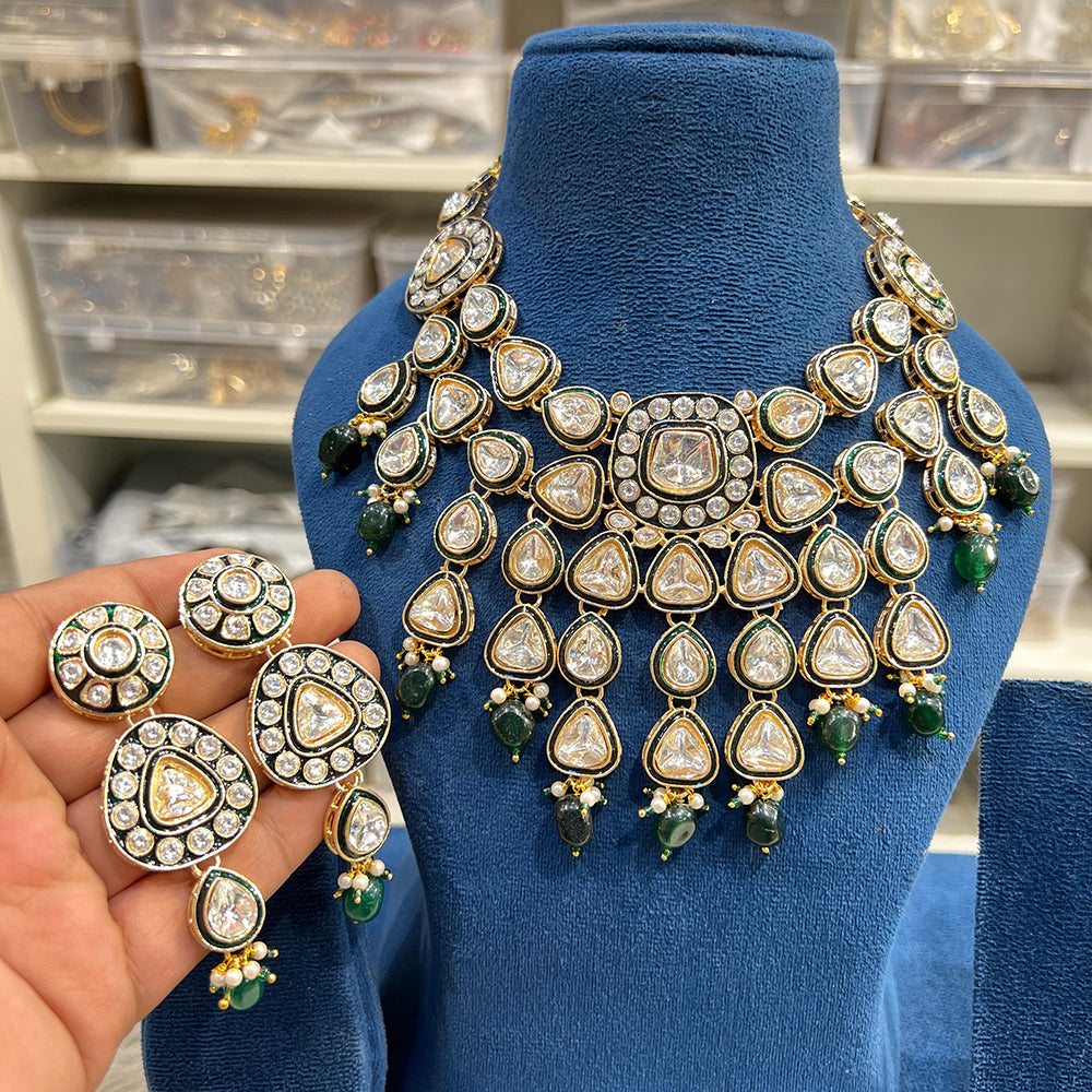 Hira Collection Crystal Stone Necklace Set