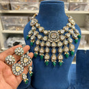 Hira Collection Crystal Stone Necklace Set