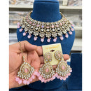 Hira Collections Glam Kundan Stone And Beads Choker Necklace Set