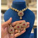 Hira Collections Sparkling Crystal Stone Necklace Set