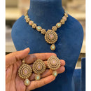 Hira Collections Sparkling Crystal Stone Necklace Set