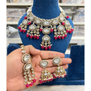 Hira Collections Royal Kundan Stone Pearl And Beaded Choker Necklace Set