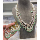 Hira Collections Luxury Kundan Stone Pearl And Beads Meenakari Long Necklace Set