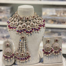 Hira Collections Luxury Kundan Stone Pearl And Beads Choker Necklace Set