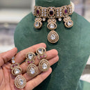 Hira Collections Designer Kundan Stone And Beads Choker Necklace Set