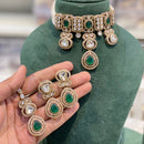 Hira Collections Designer Kundan Stone And Beads Choker Necklace Set