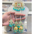 Hira Collections Kundan Stone And Beads Designer Choker Necklace Set