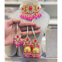 Hira Collections Kundan Stone And Beads Designer Choker Necklace Set