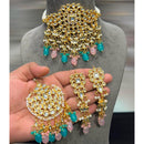 Hira Collections Kundan Stone And Beads Designer Choker Necklace Set