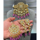 Hira Collections Kundan Stone And Beads Designer Choker Necklace Set