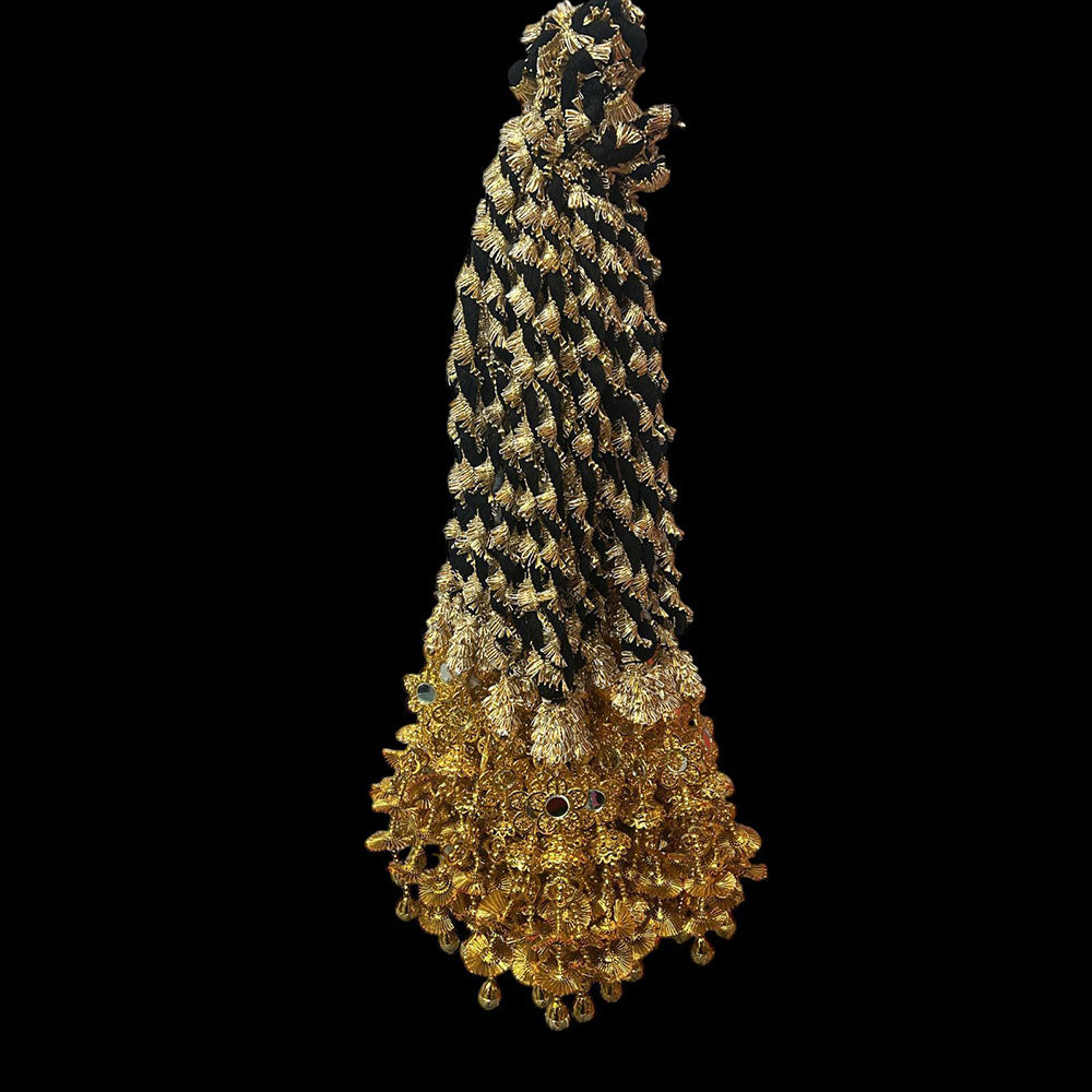 Hira Collections Heavy Mirror Work Hair Paranda