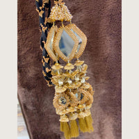Hira Collections Heavy Mirror And Shell Work Hair Paranda
