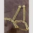 Hira Collections Designer Kundan Stone And Pearl Hand Harness
