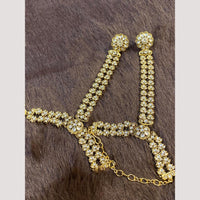 Hira Collections Designer Kundan Stone And Pearl Hand Harness