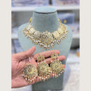 Hira Collections Designer Round Filigree Pearl Necklace Set