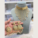 Hira Collections Designer Round Filigree Pearl Necklace Set