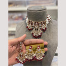 Hira Collections Glamorous Kundan And Pearl Choker Necklace Set
