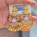 Hira Collections Luxury Kundan Stone And Ghungroo Dangler Earrings