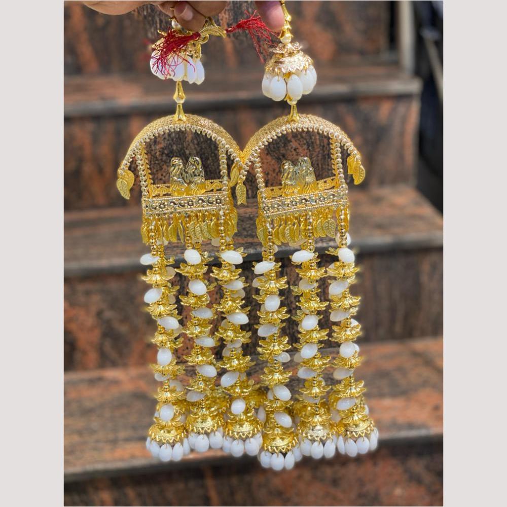 Hira Collections Heavy Look Grand Dulhan Pearl And Shell Kalire