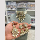 Hira Collections Glamorous Kundan And Pearl Choker Necklace Set