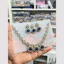 Hira Collections Kundan Stone And Austrian Stone Necklace Set 