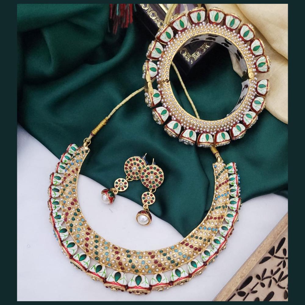 Hira Collections Grand Wedding Pearl Jewellery Combo Collection Set