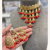 Hira Collections Exclusive Pearl And Beads Choker Necklace Set