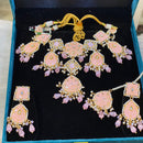Hira Collections Traditional Kundan And Beads Meenakari Designer Choker Necklace Set