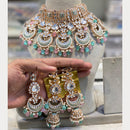 Hira Collections Traditional Kundan And Beads Meenakari Designer Choker Necklace Set