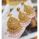 Hira Collections Royal Pota Stone And Beads Earrings With Elegant Maangtikka Set