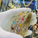 Hira Collections Pota Stone And Austrian Stone Bangles Set for Women