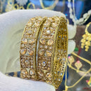 Hira Collections Ethnic Glow Crystal And Austrian Stone Bangles Set
