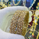 Hira Collections Ethnic Glow Crystal And Austrian Stone Bangles Set