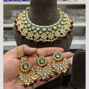 Hira Collection Glamorous Polki Kundan And Pearl Choker Necklace Set