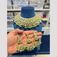 Hira Collection Glamorous Polki Kundan And Pearl Choker Necklace Set
