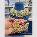 Hira Collection Glamorous Polki Kundan And Pearl Choker Necklace Set