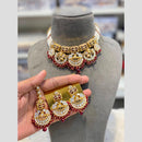 Hira Collection Royal Kundan Stone And Pearl Choker Necklace Set