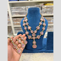 Hira Collection Pota Stone And Austrian Stone Designer Necklace Set