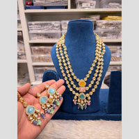 Hira Collection Pota Stone And Beaeds Designer Necklace Set