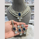 Hira Collection Pota Stone And Austrian Stone Designer Necklace Set